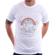 Camiseta Unicórnio Arco Íris - Foca Na Moda