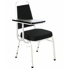 Cadeira Universitária Empilhável Linha Hotel Plus Preto