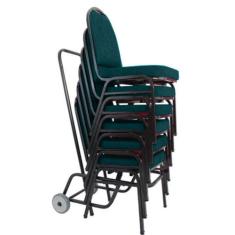 06 Cadeiras Para Hotel E Auditório Linha Hotel Verde