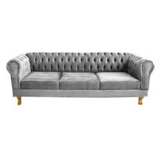 Sofá Chesterfield Capitone Duque Azul Marinho 1,80cm - novo encanto, C