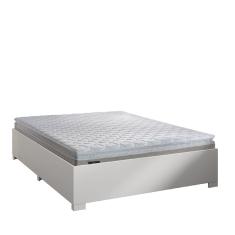 Cama Box Casal Desmontável Com Colchão de Espuma D33 Millenium Pillow Top 138x188x50cm Bege/Branco Hellen – Suporta até 120kg Por Pessoa