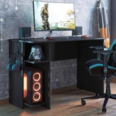 Mesa P/ Escritório E Gamer Preto Fosco (3875.37)