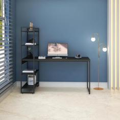 Escrivaninha com Estante Alta 4 Prateleiras 1,50m Dynamica - Compace D