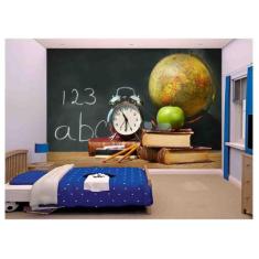 Papel De Parede Infantil Escola Estudos Lousa  Azs66 - Você Decora