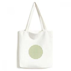 Bolsa de lona com estampa decorativa branca verde e bolsa de compras casual
