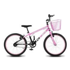 Bicicleta Infantil Feminina Aro 20 KOG Alumínio Com Cestinha