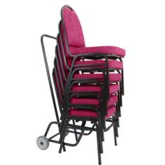 06 Cadeiras Para Hotel E Auditório Linha Hotel Rosa