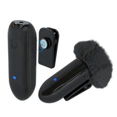 Sistema Microfone Lapela Sem Fio LensGo 318C Wireless para Smartphones e Câmeras (Preto)