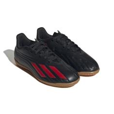 Chuteira Futsal Adidas Deportivo II Infantil - Preto e Vermelho