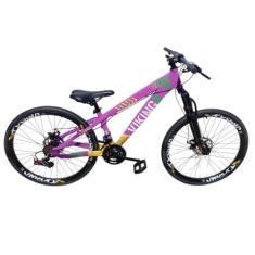 Bicicleta Aro 26 Aluminio Vikingx 21v Freeride Tuff 25 Mtb Freios a Di