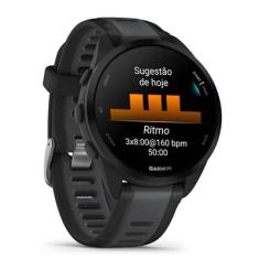 Smartwatch Garmin Forerunner 165 Tela AmoLED 1,2 ' Cx 43mm Cinza Ardósia.