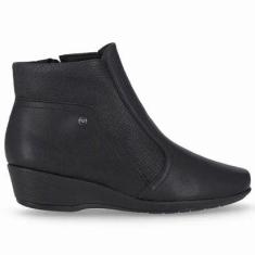 Bota Feminina Ivone Cano Curto Preto Piccadilly 143217-6-Feminino