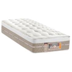 Colchão Solteirão Castor Silver Star Air com Molas Ensacadas e Euro Pillow 32x96x203 cm - Branco/Bege
