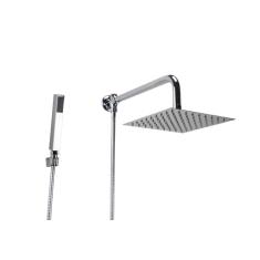 Ducha Chuveiro Inox 20 cm com Desviador e Ducha Manual