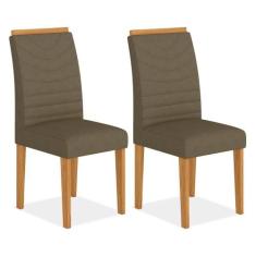 Conjunto 2 Cadeiras Lima Cinamomo/ Cappuccino - A Móveis Arapongas, Ci
