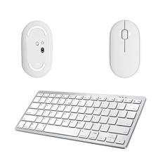 BDNET, Mouse E Teclado Bluetooth Para iPad Air 5 10,9 2022 Branco