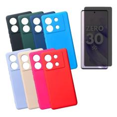 Capa + Pelicula Privativa Compativel Para Infinix Zero 30 5G - DB, Pre