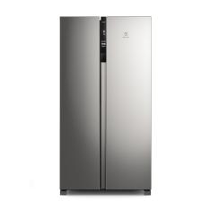 Geladeira Electrolux Frost Free Inverter 435L Efficient Com Autosense Side By Side Inox Look IS4S