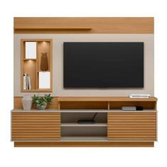Estante Home para TV até 60 Polegadas 2 Portas Eldorado Nature e Off 200cm