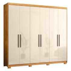 Guarda Roupa Venice 6 Portas, 4 Gavetas e 3 Cabideiros com Pés - Demóbile