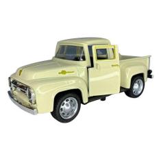 Miniatura Pickup Antiga 1955 Carrinho Metal Antigo - Europio, Bege