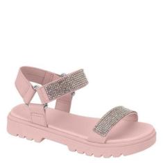 Sandália Infantil Menina Macia Brilho Molekinha 2344.135 - Rosa Napa - 35-Feminino
