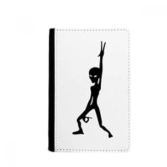 Porta-passaporte alienígena do Universo e espacial, capa carteira para cartão Notecase Burse