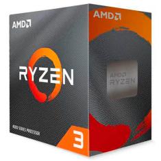 Processador AMD Ryzen 3 4100 AM4 4.0GHz 6MB Cache Wraith Stealth S/ Vídeo Integrado - 100-100000510BOX