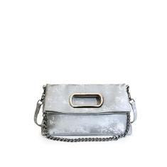 Bolsa tiracolo de couro PU para mulheres, bolsa de ombro com alça superior, A