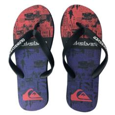 Chinelo Quiksilver Molokai Graphic Roxo e Vermelho, 38, Roxo
