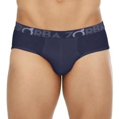Cueca Slip Zorba 643 100% Algodão, G, Marinho