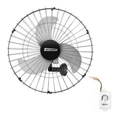 Ventilador de Parede Oscilante Turbo 3 Pás 60cm Preto 200W Vitalex