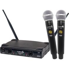 Microfone Duplo Sem Fio uhf Lyco uh 02MM