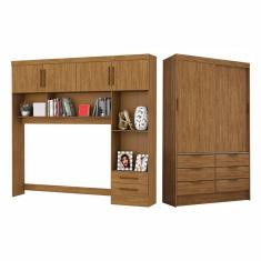 Guarda Roupa Casal Modulado Carioca Móveis Sevilha Cinamomo