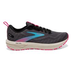 Brooks Tênis de corrida feminino Revel 6 Neutral, Black Ebony Bluefish, 36