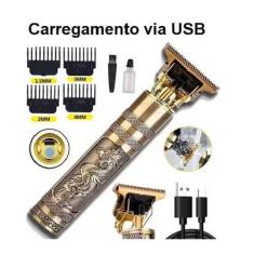 Maquina Profissional de corte de cabelo barbeador elétrico Dragão Meta