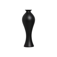 Joelma Decorações Vaso Califórnia G Decoração Em Cerâmica Preto Fosco