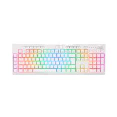 TECLADO OPTICO GAMER BRAHMA PRO RGB BRANCO SWITCH MARROM