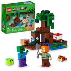 LEGO Minecraft O Pântano Aventura 21240, Construção Game Co