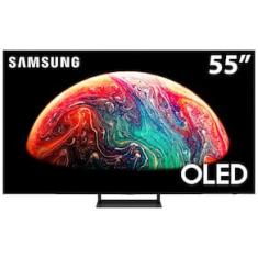 Smart TV 55" OLED 4K Samsung 55S90C Pontos Quânticos, Painel até 144hz, Processador com IA, Som em Movimento Virtual, Tela sem limites