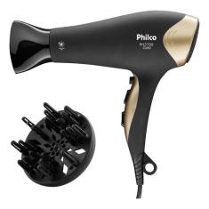 Secador De Cabelos Ph3700 Gold Tourmaline 2200w De Potência Preto Philco 220v PH3700 Gold