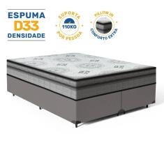 Cama Box com Colchão Espuma D33 Pillow In Anjos Ortosleep Queen 158x198x57cm