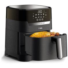 Fritadeira Elétrica Air Fryer 4.2L, com Painel de Controle Digital, 110v, T FAL EY505852, Preto