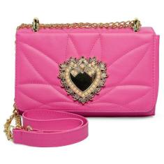 Bolsa Feminina Bolsinha Mini Bag Coração Tiracolo Alça De Ombro - J.RE