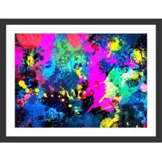 Quadro Decorativo Abstrato Salas Quartos Decorações Com Moldura - Vita