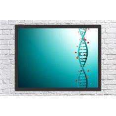 Quadro Decorativo Medicina Dna Biologia Salas Decorações Com Moldura -