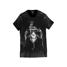 Camiseta Macaco Louco Smoke de Óculos Escuros - Di Nuevo, Preto, XXG