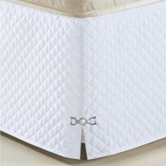 Saia Para Cama Box King Size Veneza Branco