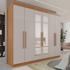 Guarda-roupa Casal 6 Portas 3 Gavetas com Espelho Roma Espresso Móveis
