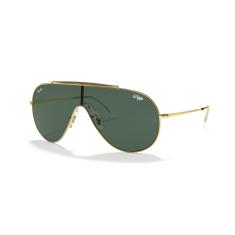 Óculos de Sol Ray-Ban Wings 0RB3597 905071 Tam 33 / Ouro - Lentes Verde Escuro